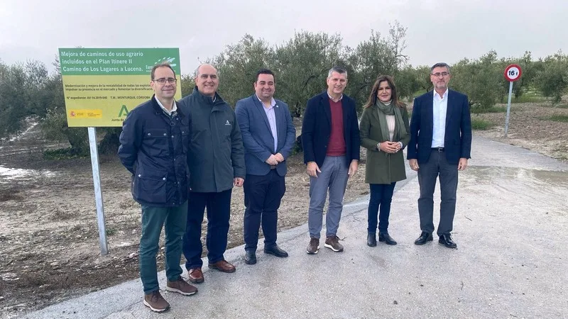 finaliza obras del camino rural de Los Lagares a Lucena de Monturque 20250311