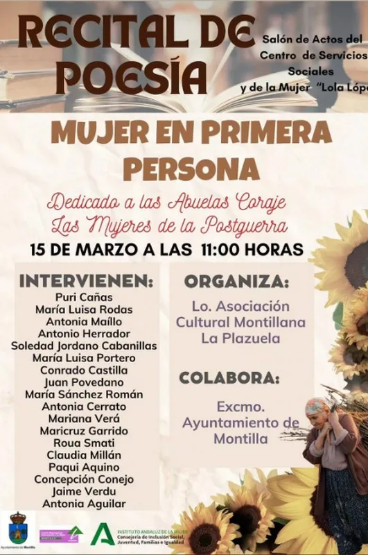 recital poesia mujer en primera persona 20250315