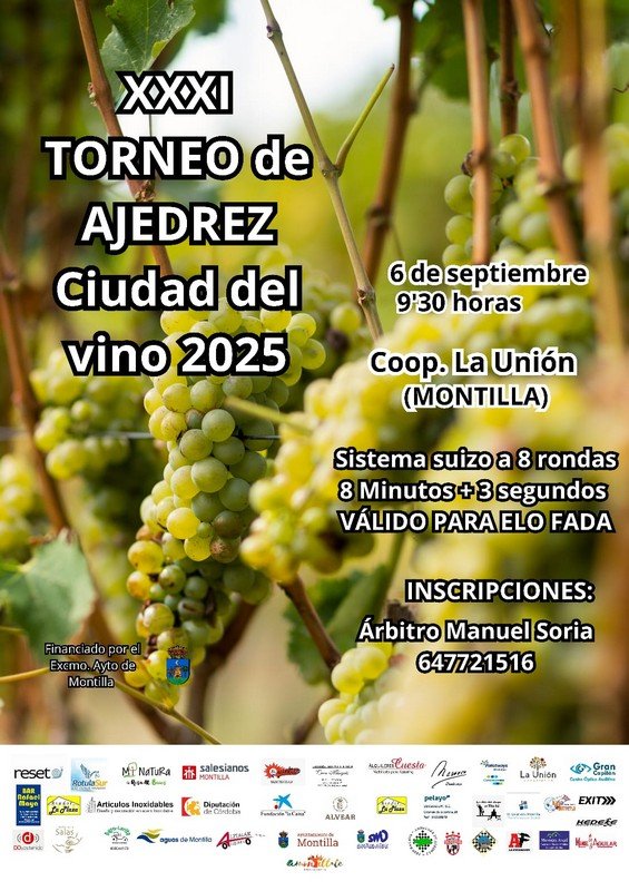 XXXI Torneo de Ajedrez Ciudad del Vino