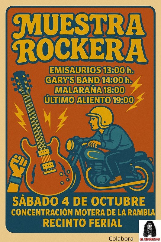 Concentración motera de la Rambla