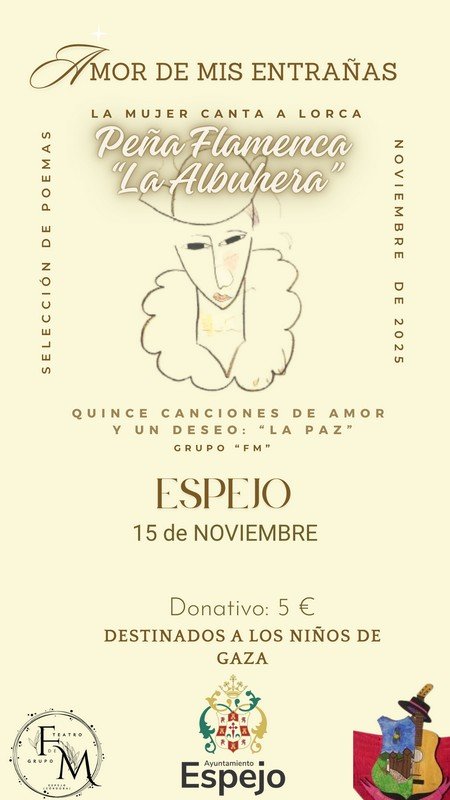 Presentación de Amor de mis entrañas, canciones de amor con los poemas de Lorca