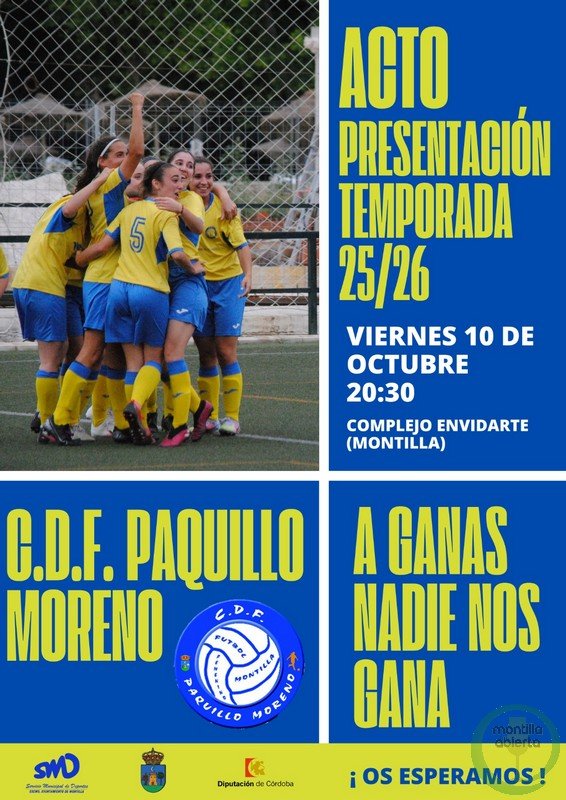 Presentación del inicio de la Temporada 2025/2026 del CDF Paquillo Moreno