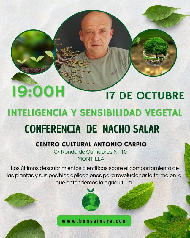 Conferencia “Inteligencia y sensibilidad vegetal”, a cargo de Nacho Salar