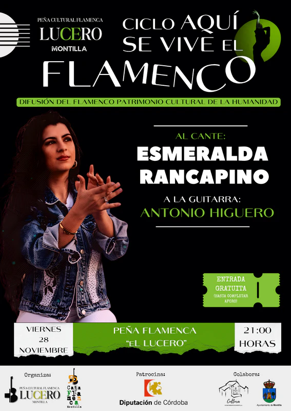 Aquí se vive el Flamenco: Esmeralda Rancapino con Antonio Higuero