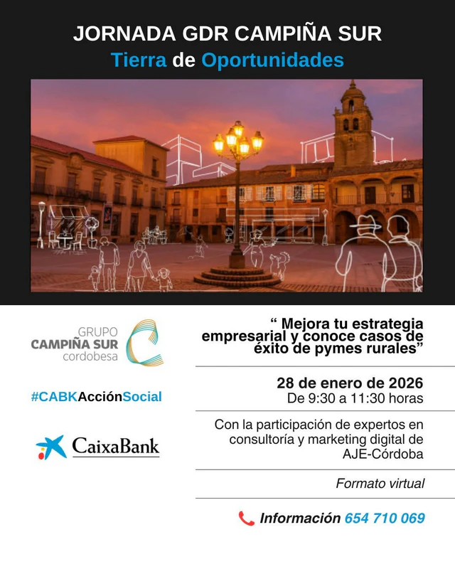 Jornada formativa online: Mejora tu estrategia empresarial y conoce casos de éxito de pymes rurales